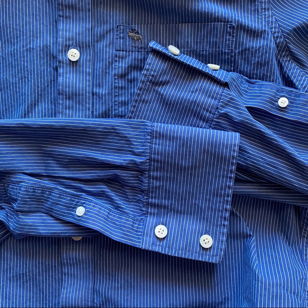 ⭐️SALE Abercrombie Fitch Muscle Fit Button Up XXL - Picture 4 of 6